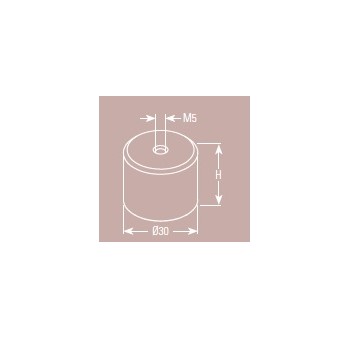 Permanent round magnet - HS1100