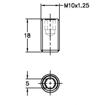 M10x1.25 adaptor - AD1000
