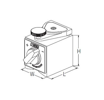 On/Off magnet with fine adj. - DG0118