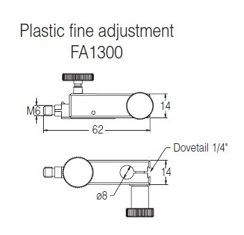 Plastic fine adjustment - FA1300