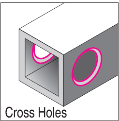 cross holes