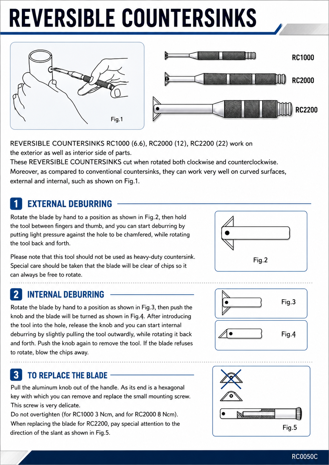 Reversible Countersink