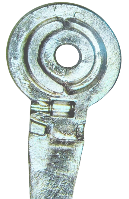 Stainless steel 420 part before UFIBER finishing, with line marks