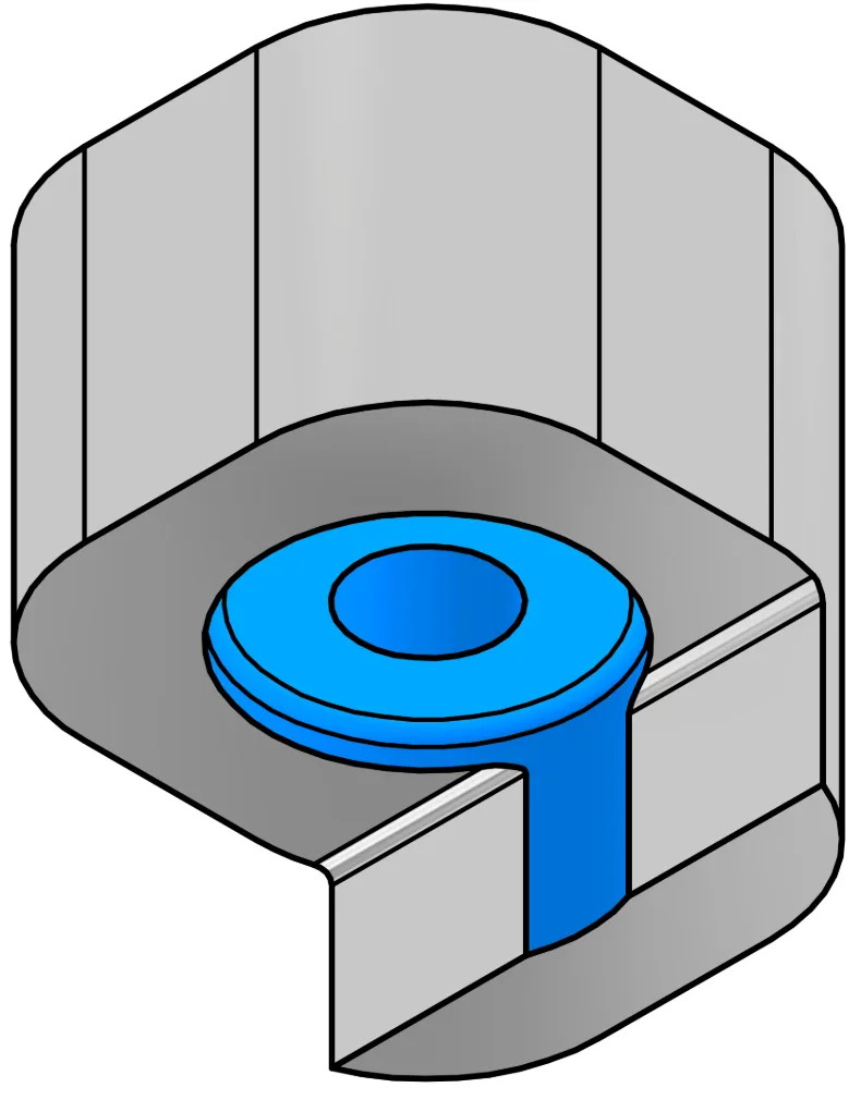 UBACK interrupted rear shoulder, type B