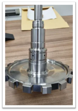 UBURR transmission shaft deburring application in AISI 4340 steel